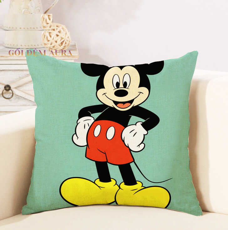 gối tựa sofa chuột mickey