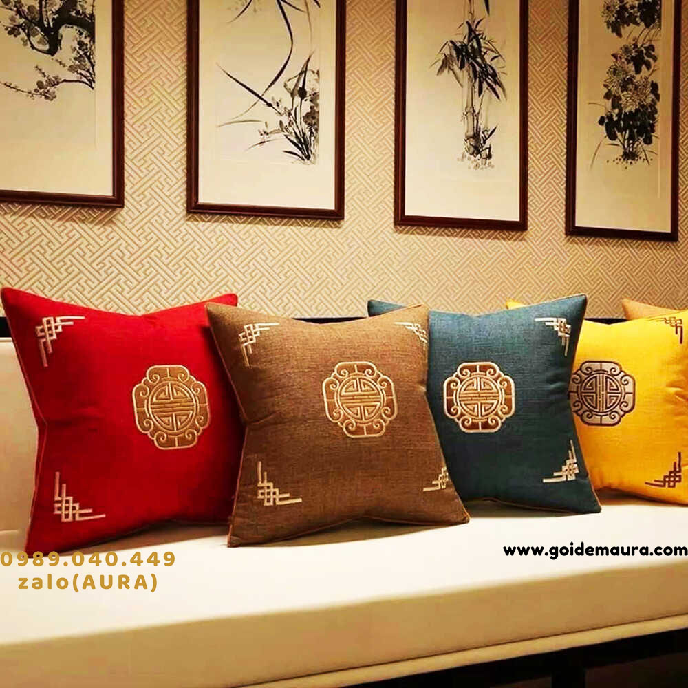 Xưởng Sản Xuất Gối Tựa Lưng Tại TPHCM gối sofa hoàng gia sang trọng