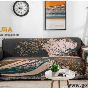 Khăn Sofa Ngọn Sóng Biển size 1.8x2.6m
