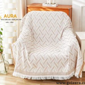 Khăn Sofa Màu Kem size 1.8x2.6m