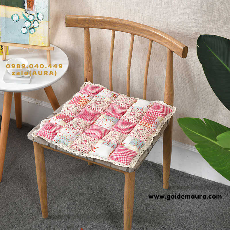 Nệm Lót Ngồi Màu Hồng size 40x40cm nệm lót ngồi màu hồng