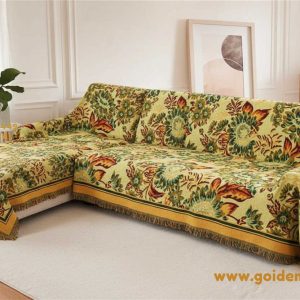 Khăn Phủ Ghế Đơn Hoa Hướng Dương size 1.3x1.8m