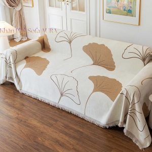 Khăn Sofa Lá Nâu size 1.8x2.6m Khăn Sofa Lá Nâu size 1.8x2.6m