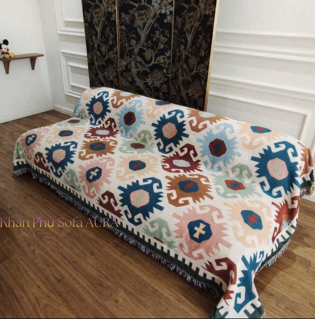 Những Mẫu Khăn Phủ Sofa Đẹp Và Sang Trọng khăn trải sofa bed vintage