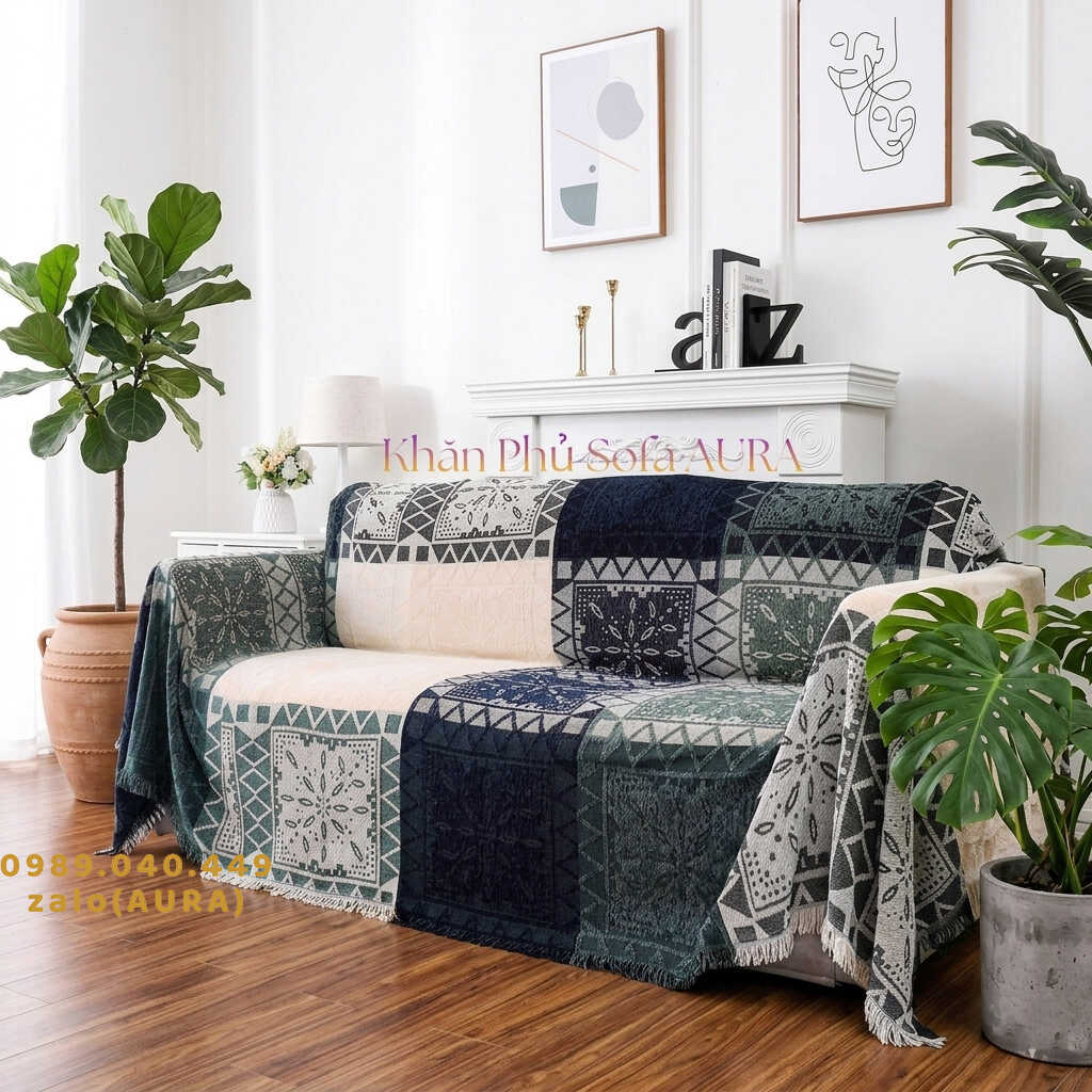 khăn trải sofa tây tạng xám đẹp khăn trải sofa tây tạng xám đẹp