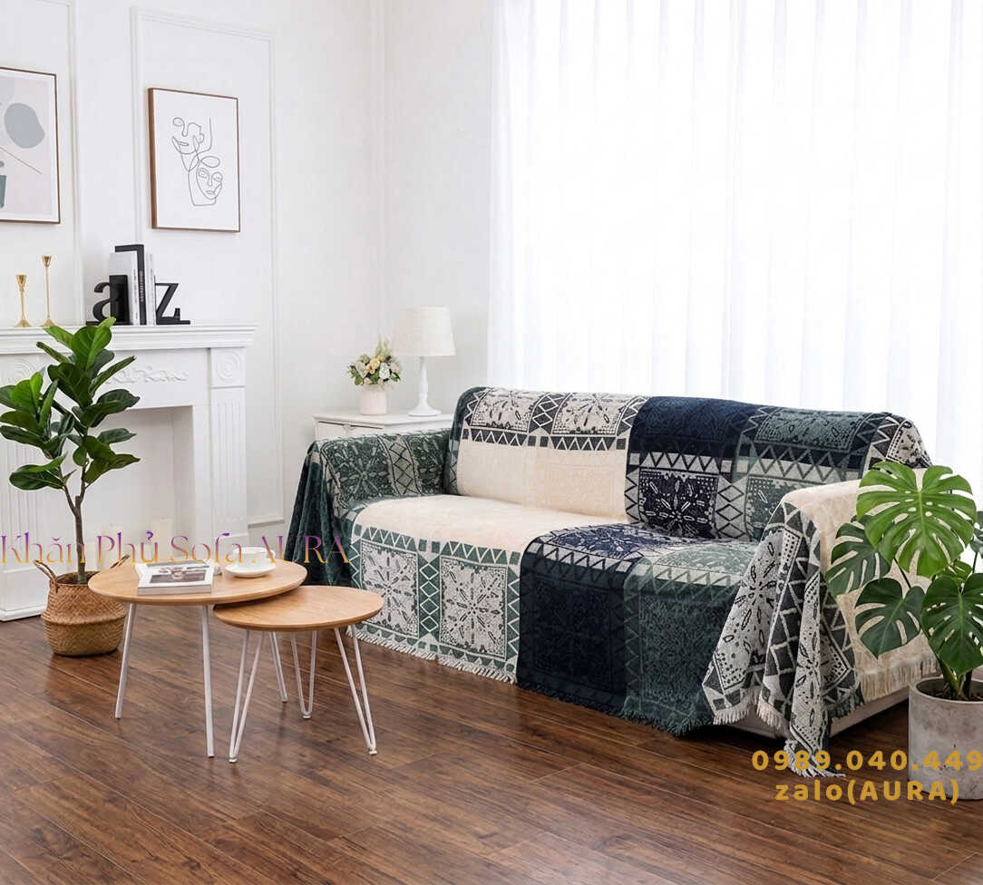 Khăn Phủ Sofa Tây Tạng size đại 1.8x3m Khăn Phủ Sofa Tây Tạng size đại 1.8x3m
