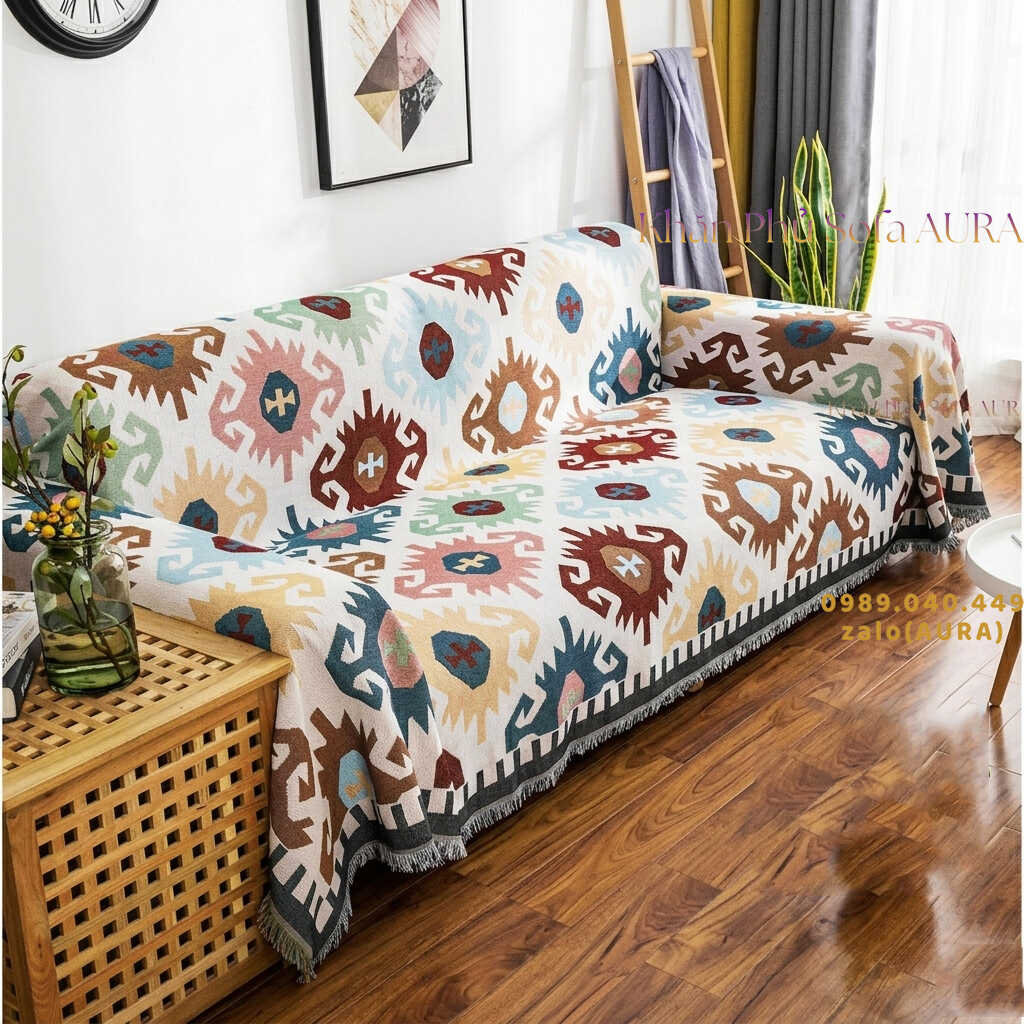Những Mẫu Khăn Phủ Sofa Đẹp Và Sang Trọng khăn trải sofa vintage