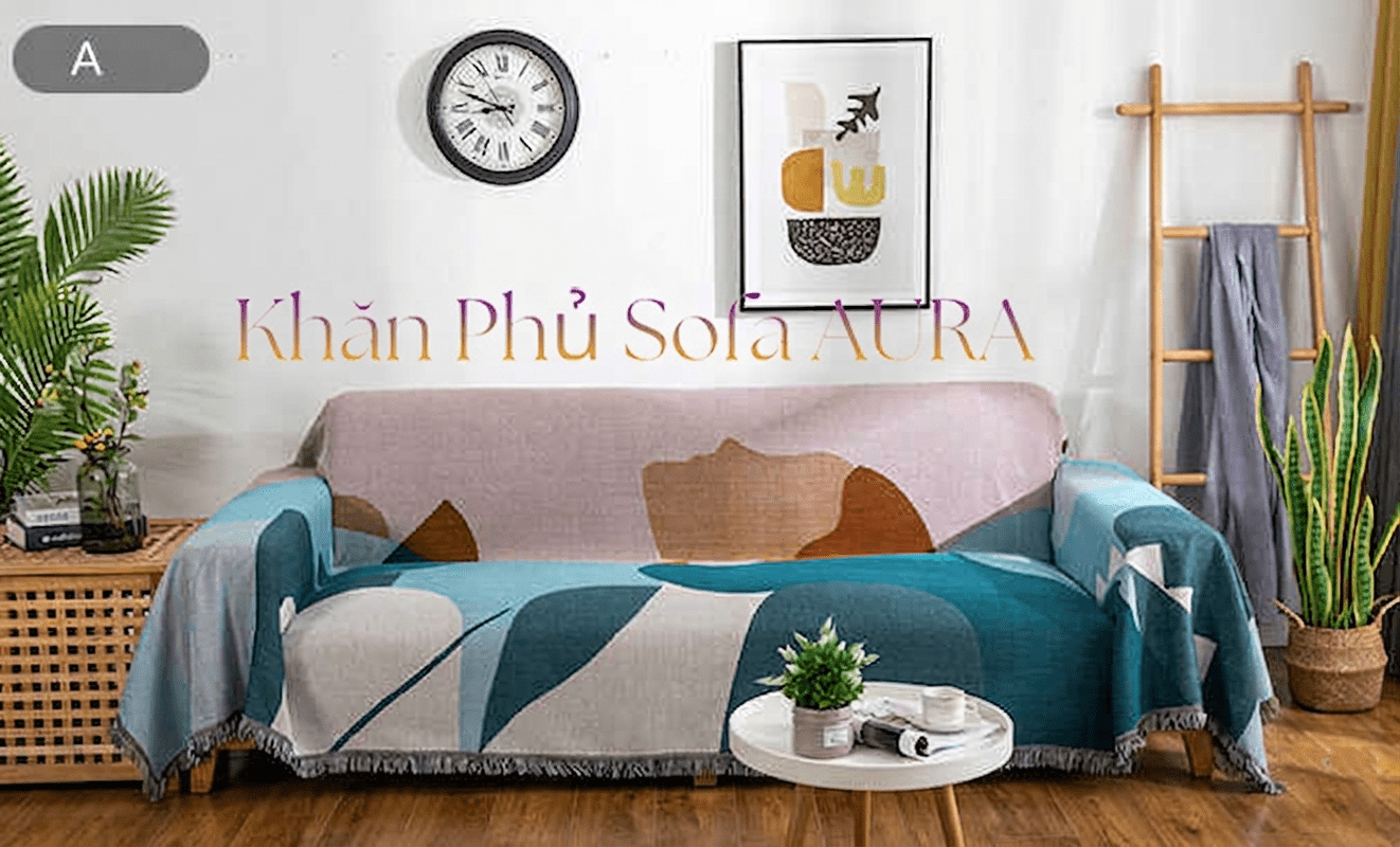 Những Mẫu Khăn Phủ Sofa Đẹp Và Sang Trọng khan trai sofa xanh duong