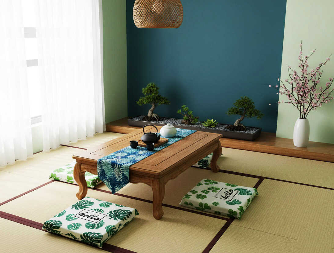 Nệm Lót Ngồi Bệt Kiểu Nhật Cao Cấp nệm ngồi bệt trà đạo