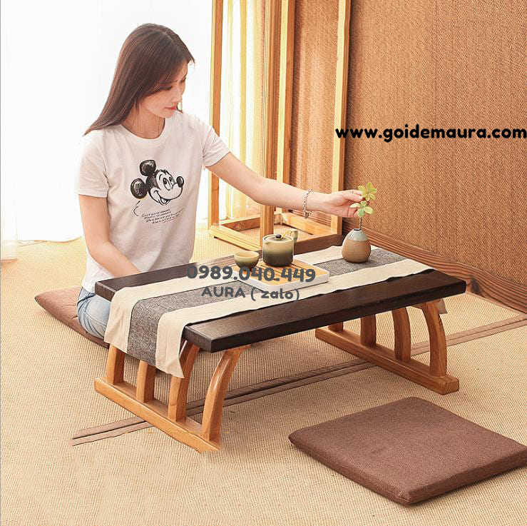 đệm ngồi bệt màu nâu