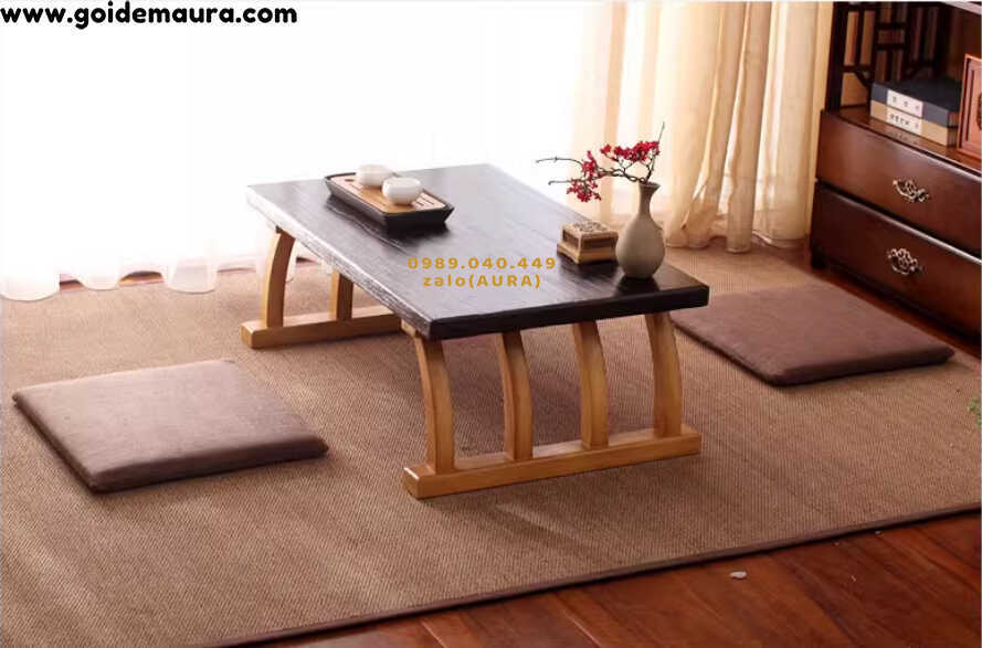 đệm ngồi vuông nệm lót ngồi nâu