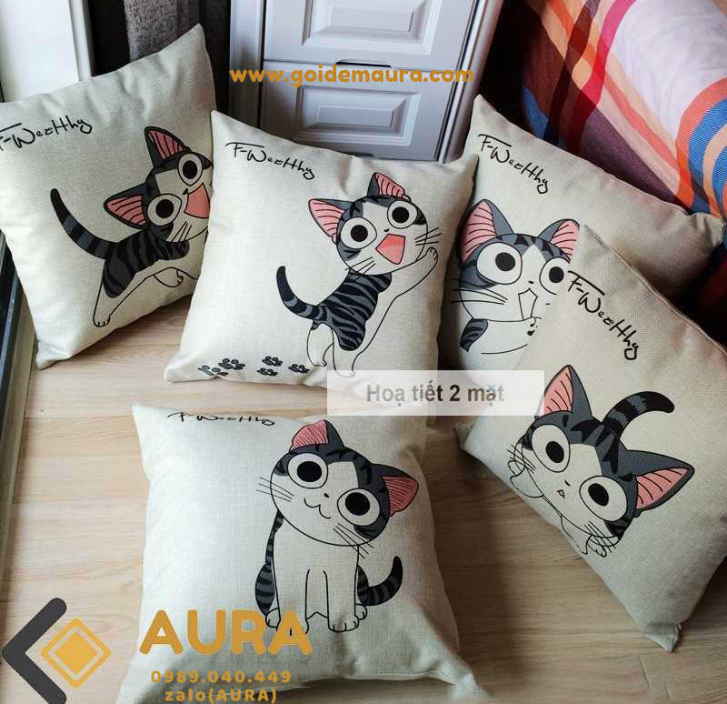 Gối Sofa Mèo Chi Gối Sofa Mèo Chi