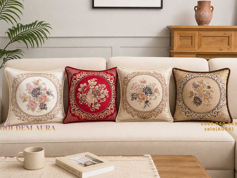 gối tựa lưng sofa tây âu