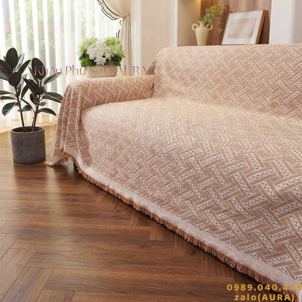 khăn phủ ghế sofa kem khăn phủ ghế sofa kem