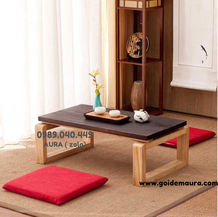 Nệm Lót Ngồi Bệt Kiểu Nhật Cao Cấp nệm ngồi bệt vuông màu đỏ