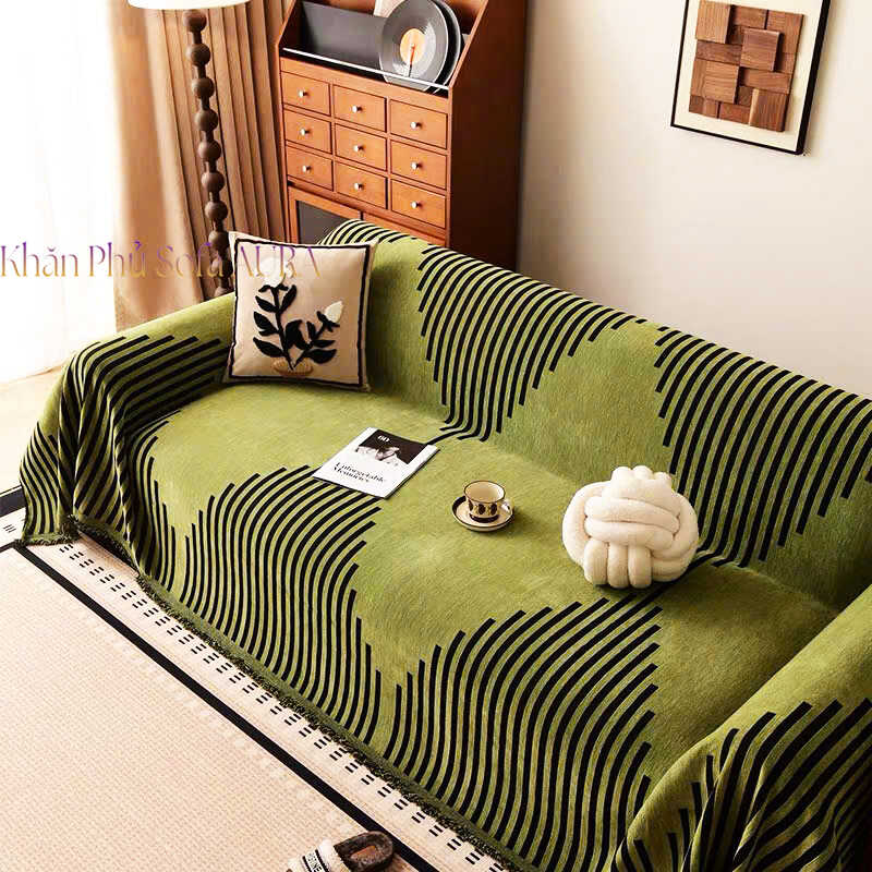 tấm phủ ghế sofa màu xanh aura tấm phủ ghế sofa màu xanh aura