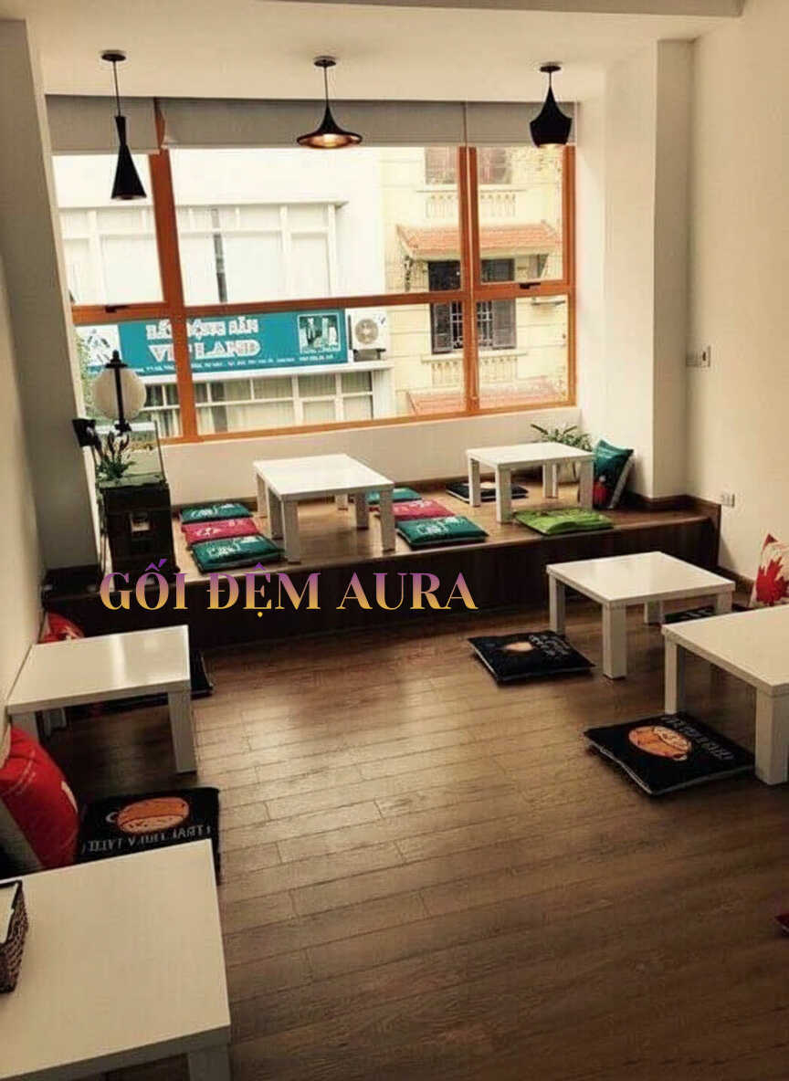 đệm ngồi bệt quán cafe trà sữa aura003 đệm ngồi bệt quán cafe trà sữa aura003
