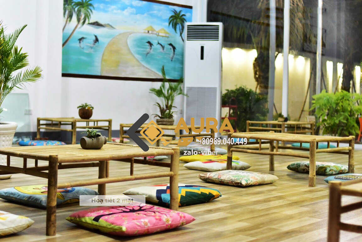 Địa Chỉ Bán Nệm Ngồi, Đệm Ngồi Thiền Tại TPHCM đệm ngồi bệt quán cafe trà sữa aura017
