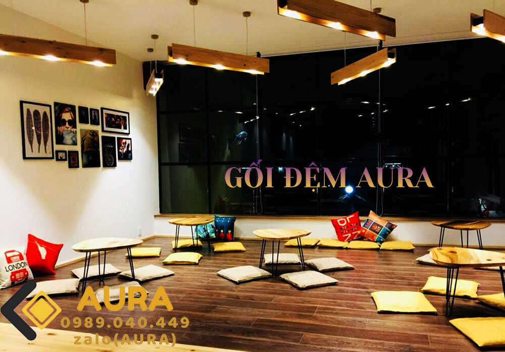 Những Mẫu Nệm Ngồi Bệt Đang Được Ưa Chuộng Nhất Hiện Nay đệm ngồi bệt quán cafe trà sữa aura007