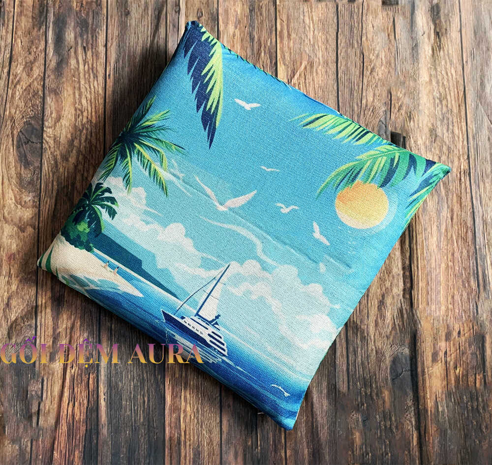 Nệm Lót Ngồi Bệt Kiểu Nhật Cao Cấp đệm ngồi bệt vuông aura025