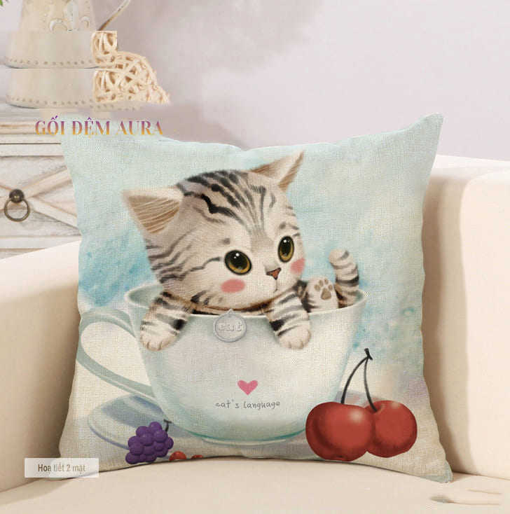 gối tựa lưng sofa hình thú mèo cute4 gối tựa lưng sofa hình thú mèo cute4
