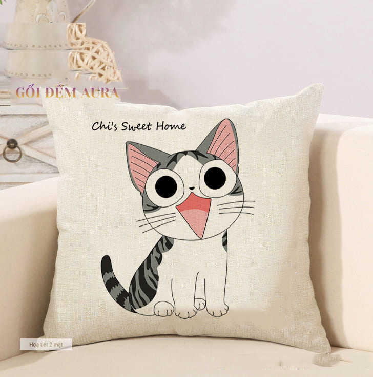 gối tựa lưng sofa hình thú mèo chis cute1 gối tựa lưng sofa hình thú mèo chis cute1