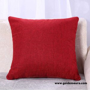 Gối Tựa Sofa Vải Bố Màu Đỏ size 45x45cm