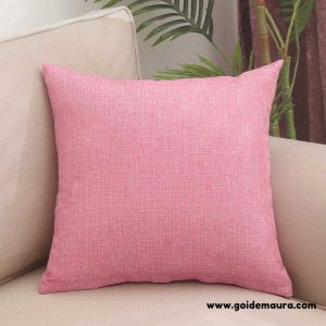 Gối Tựa Sofa Vải Bố Màu Hồng size 45x45cm