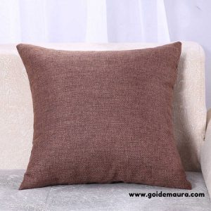 Gối Tựa Sofa Vải Bố Màu Nâu size 45x45cm