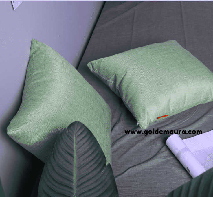gối tựa lưng vải bố màu xanh cốm gối tựa lưng vải bố màu xanh cốm