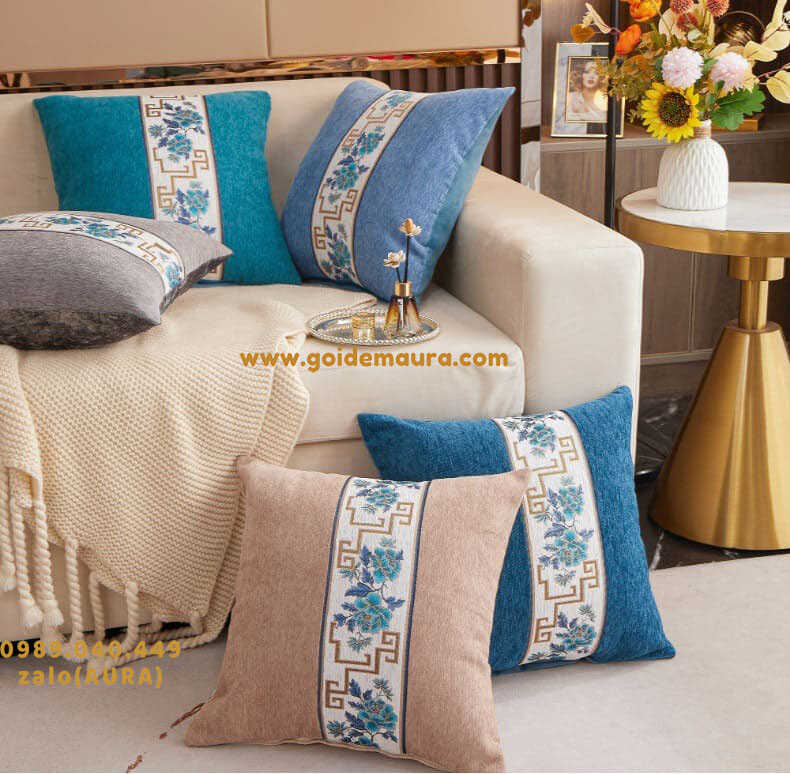 gối tựa sofa sọc xanh đẹp gối tựa sofa sọc xanh đẹp