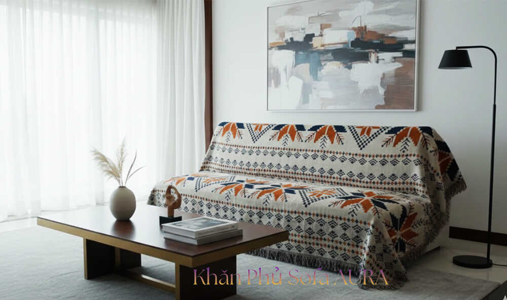 khăn sofa nâu hoa gỗ đẹp khăn sofa nâu hoa gỗ đẹp