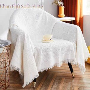 Khăn Phủ Ghế Màu Trắng 1.3x1.8m