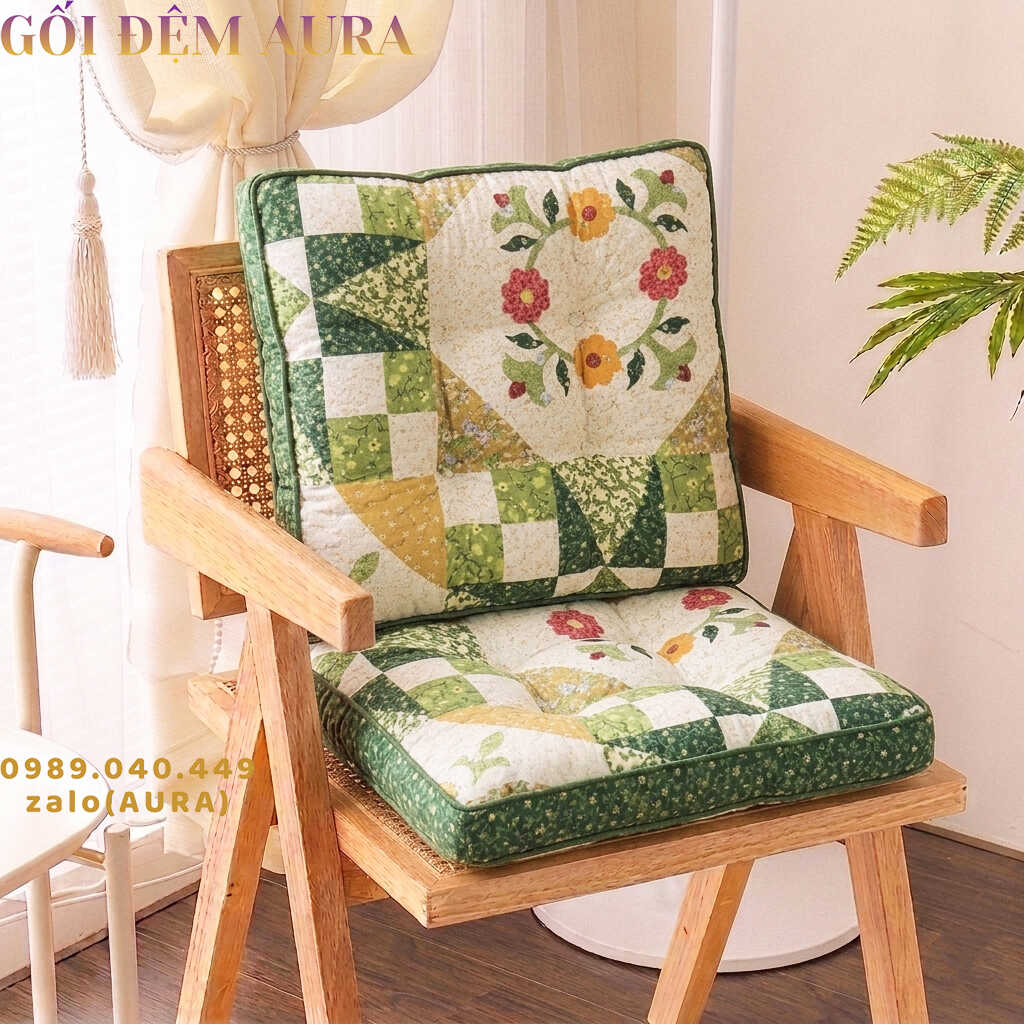Gối Đệm Hình Bông Hoa đệm ngồi hoa phong cách vintage đẹp