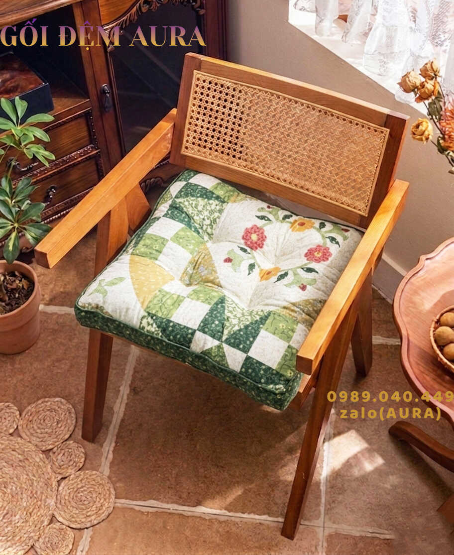 đệm ngồi hoa phong cách vintage đệm ngồi hoa phong cách vintage