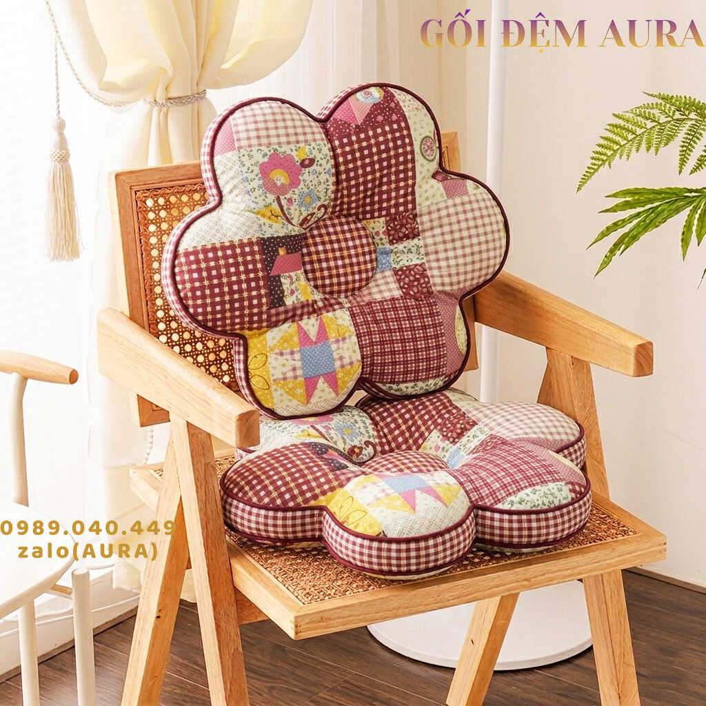 Gối Đệm Hình Bông Hoa gối hoa decor