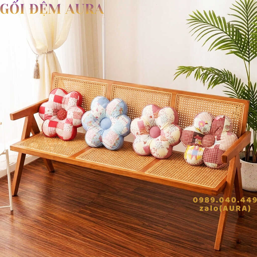 Gối Đệm Hình Bông Hoa gối tựa lưng sofa bông hoa