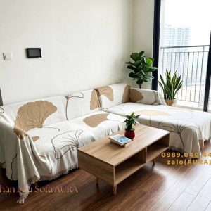 Khăn Sofa Lá Nâu size 1.8x2.6m Khăn Sofa Lá Nâu size 1.8x2.6m