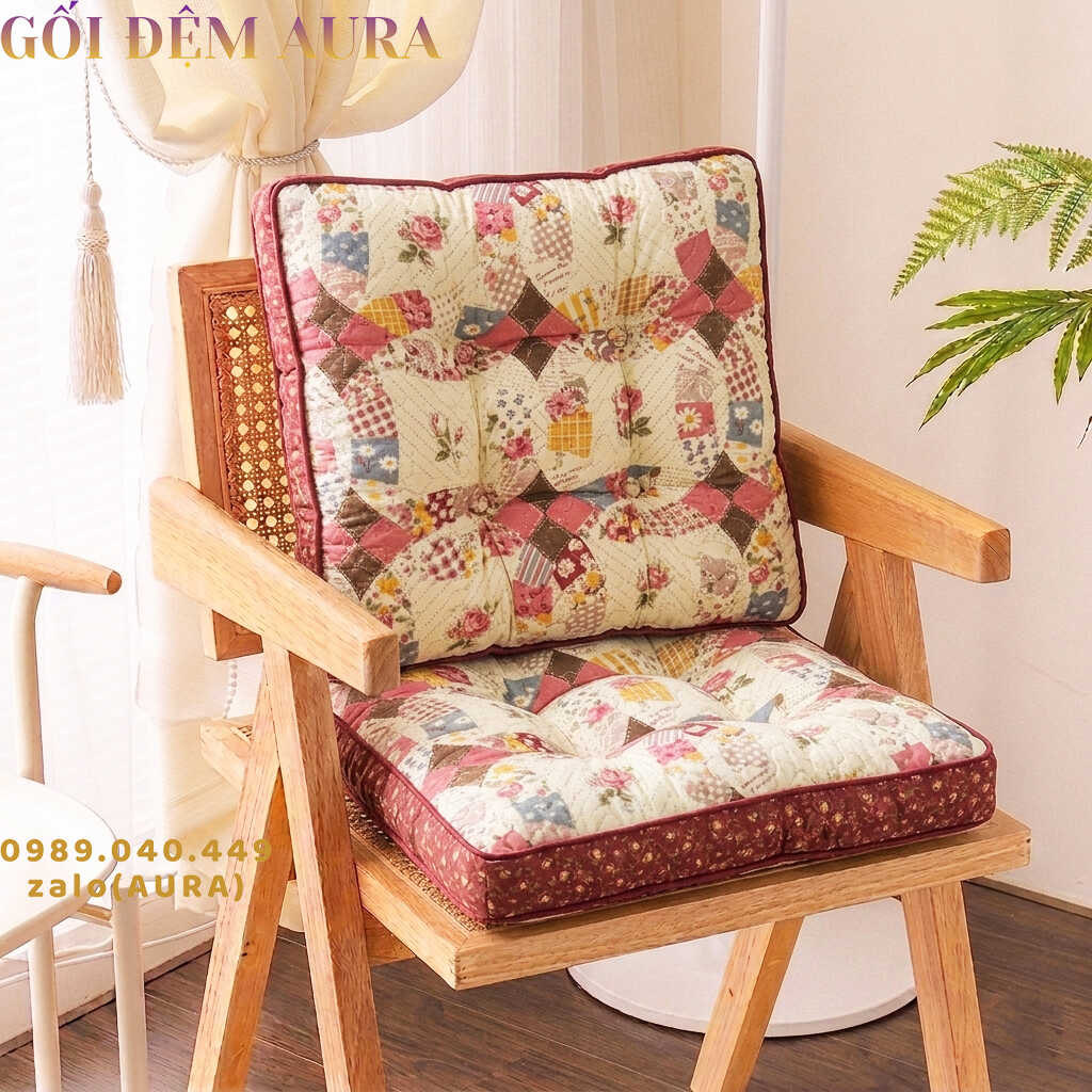 Gối Đệm Hình Bông Hoa nệm lót ghế cotton trần bông đẹp