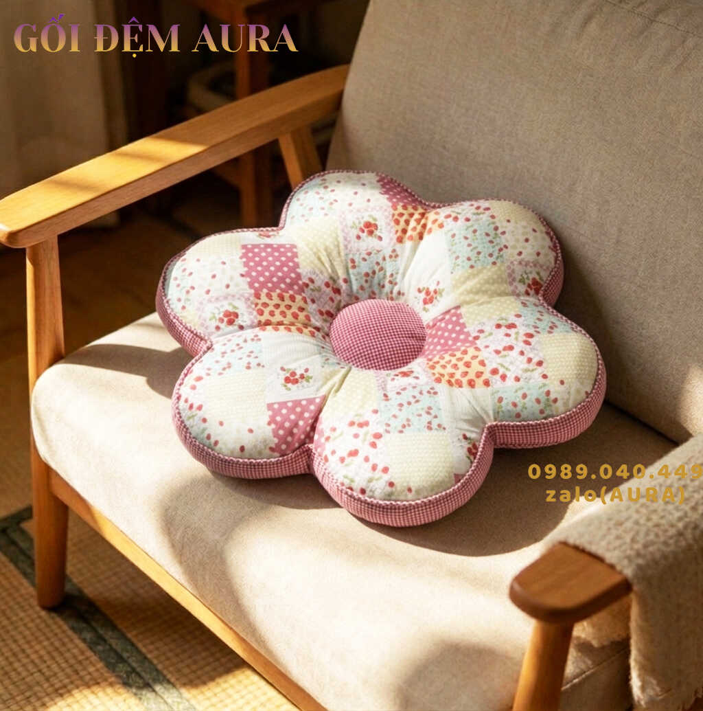 Gối Đệm Hình Bông Hoa nệm lót ghế hình bông hoa
