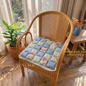 Nệm Lót Ngồi Màu Xanh Dương size 40x40cm