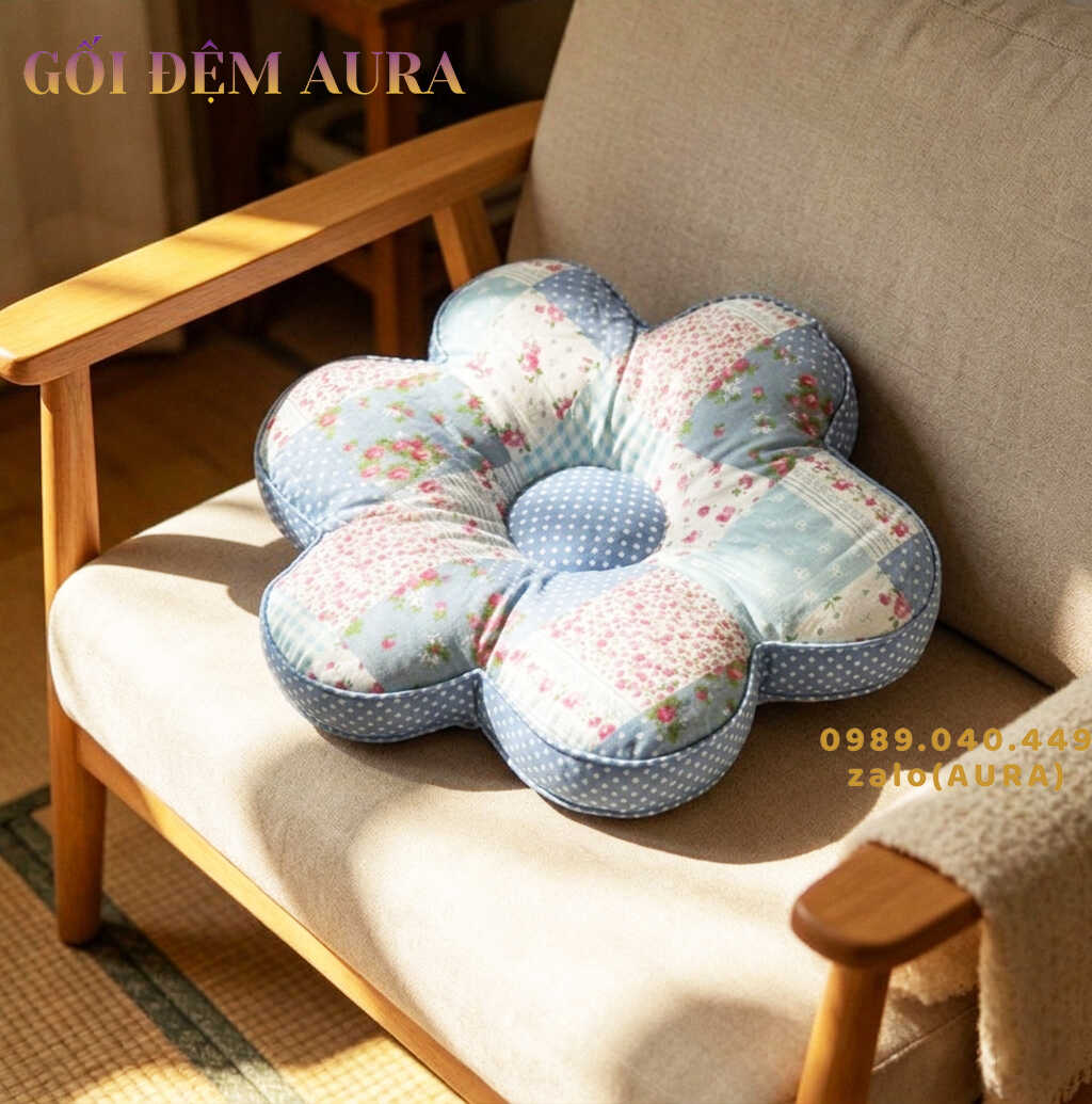 Gối Đệm Hình Bông Hoa nệm ngồi bông hoa