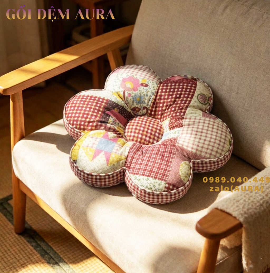 Gối Đệm Hình Bông Hoa nệm ngồi gối tựa bông hoa