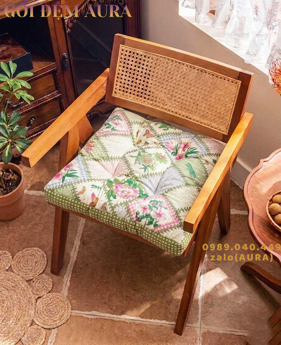 nệm ngồi hoa phong cách vintage nệm ngồi hoa phong cách vintage