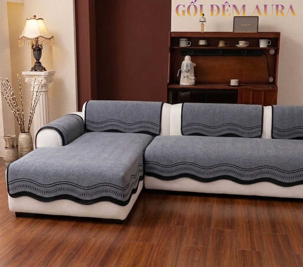 thảm lót ghế sofa góc màu xám thảm lót ghế sofa góc màu xám