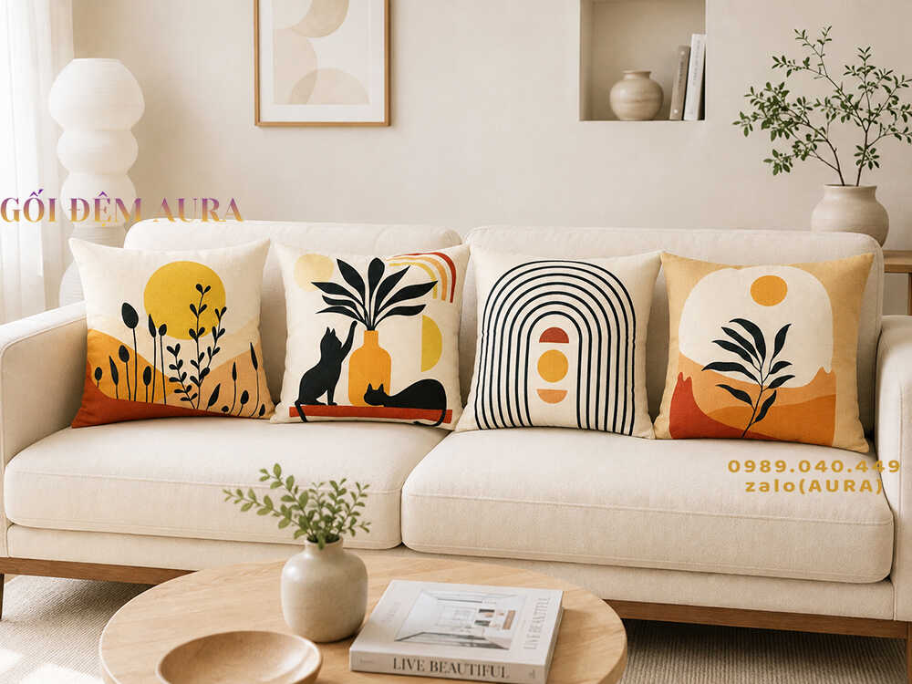 gối tựa lưng sofa mẫu an nhiên