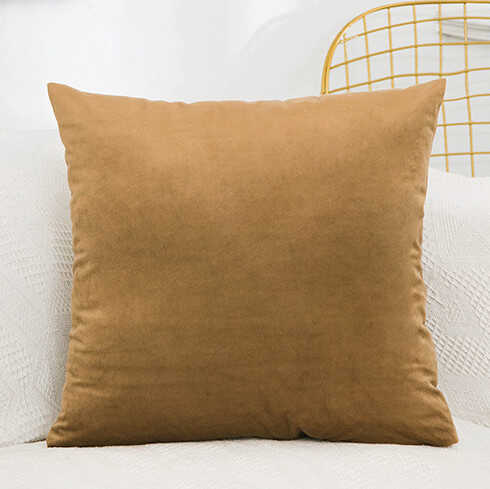 gối tựa sofa nhung nâu vàng gối tựa sofa nhung nâu vàng