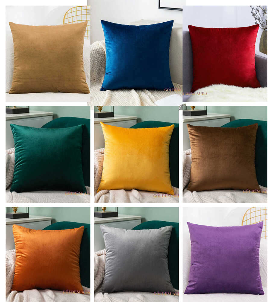 gối tựa sofa vải nhung cao cấp gối tựa sofa vải nhung cao cấp