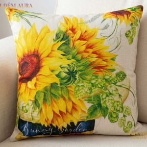 Gối Tựa Sofa Hoa Hướng Dương SUN001