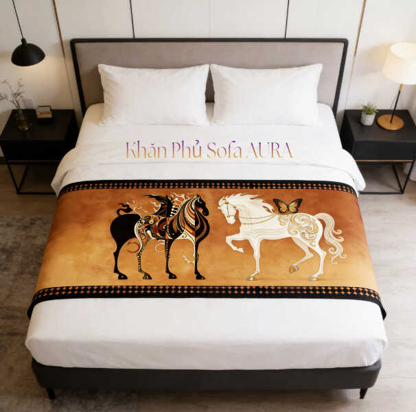 khăn trải giường khách sạn mẫu ngựa sang trọng khăn trải giường khách sạn mẫu ngựa sang trọng